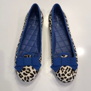 Sperry animal print Bow flats 8